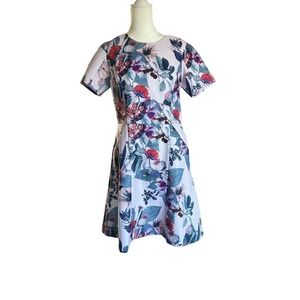 Anthropologies Yoana Baraschi Lavendar Floral Dress Size 6